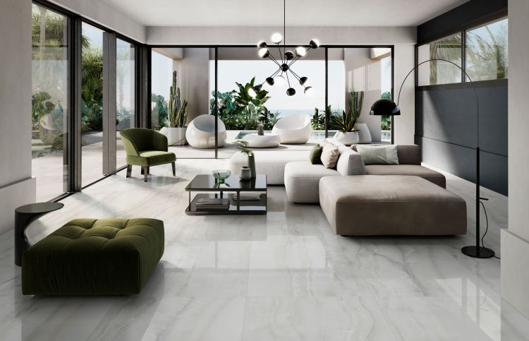 Akoya White Tile Polished 24 x 48