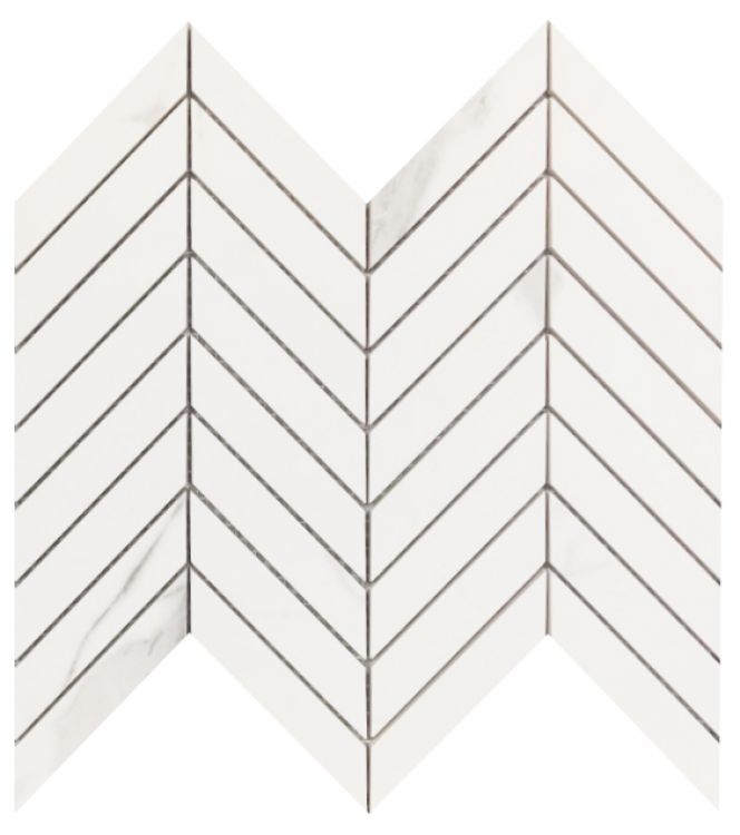 Prestigio Statuario Lucido Chevron Tiles.