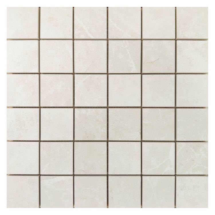 Dolomia White Nat Mosaic Tiles.