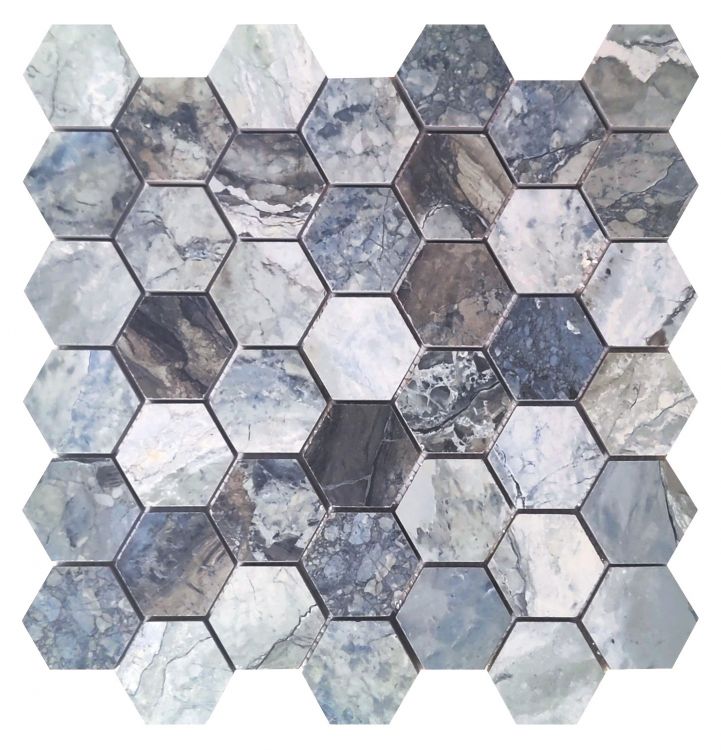 Mystic Maxi Porcelain Stoneware Mosaic Tiles.