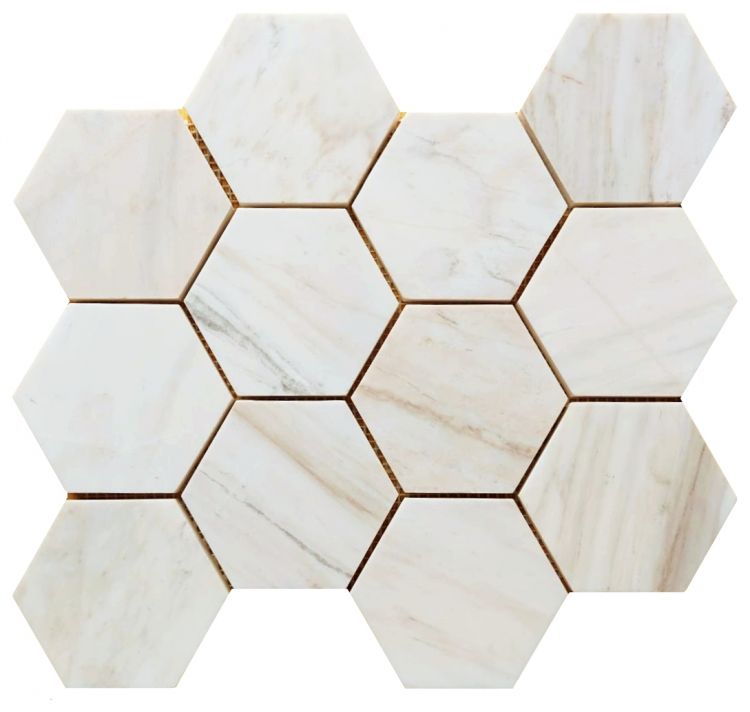 Wooden White Mosaic Tile