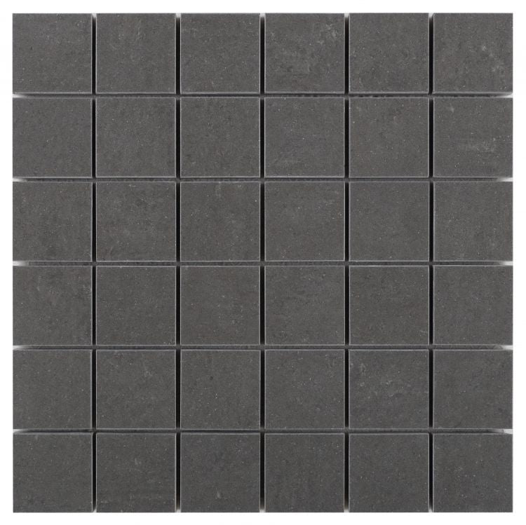 Grey Dark Matte Mosaic Tiles.