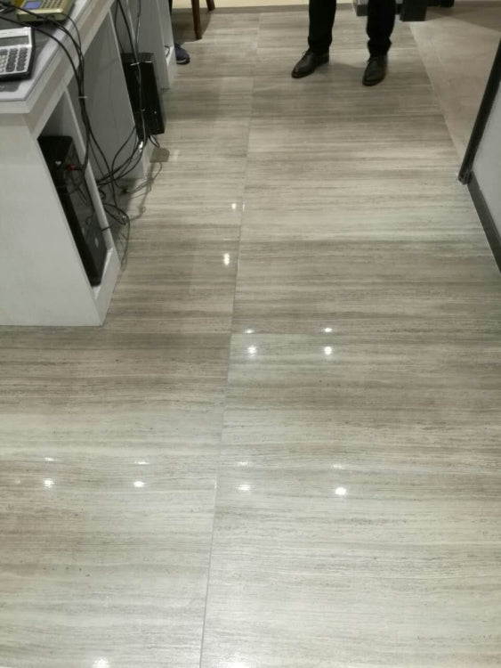 River Silver Tile Lappato 18 x 36
