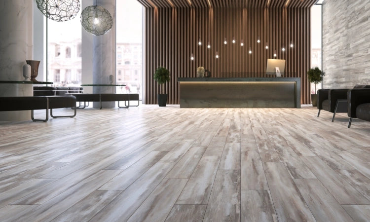 AR 5 - Gray 8 x 48 Matte Porcelain Tile