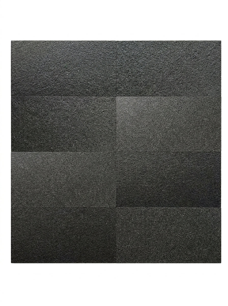 Basalt Graphite Flamed and Brushed 12 X 24