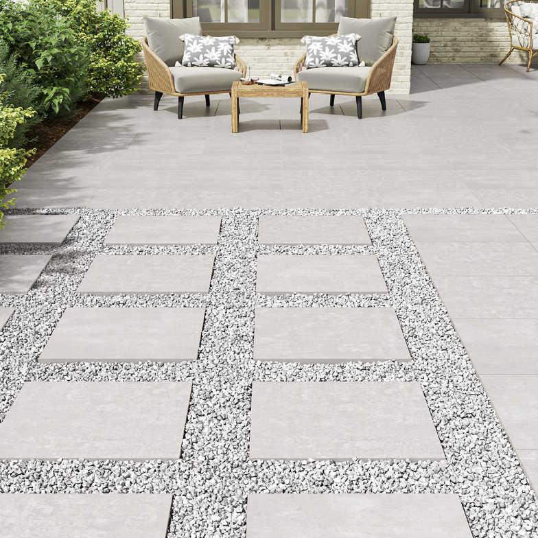 Beton Grey Arterra Porcelain Paver - Sold per box - 2 pcs/box (8 sf/box)