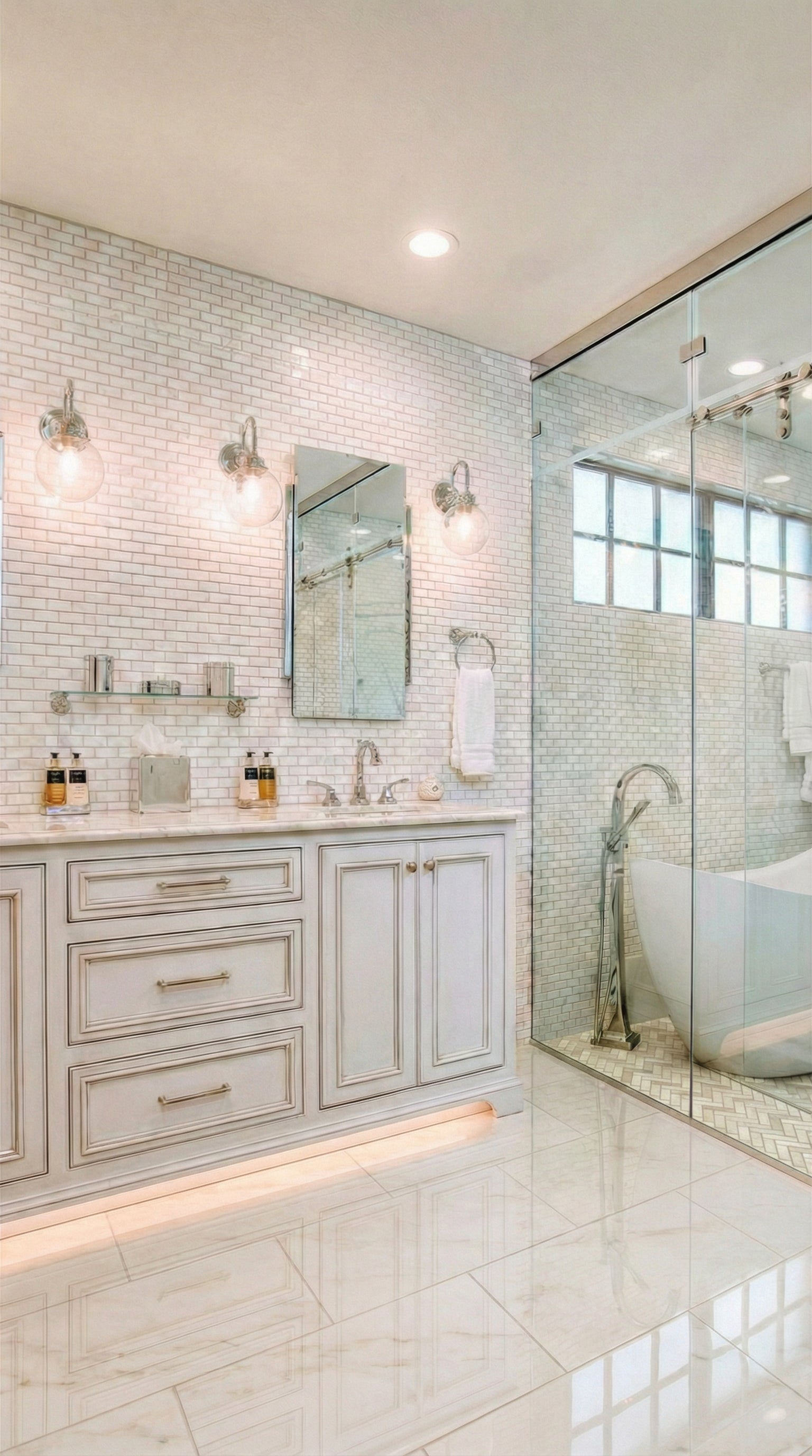 Bianco Dolomite Marble 12"x24" Tile