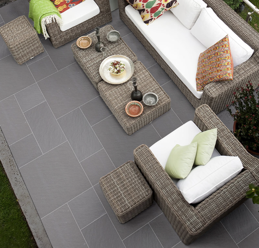 Bluestone Arterra Porcelain Paver Pattern Set - Sold as Set - 8 sf/set