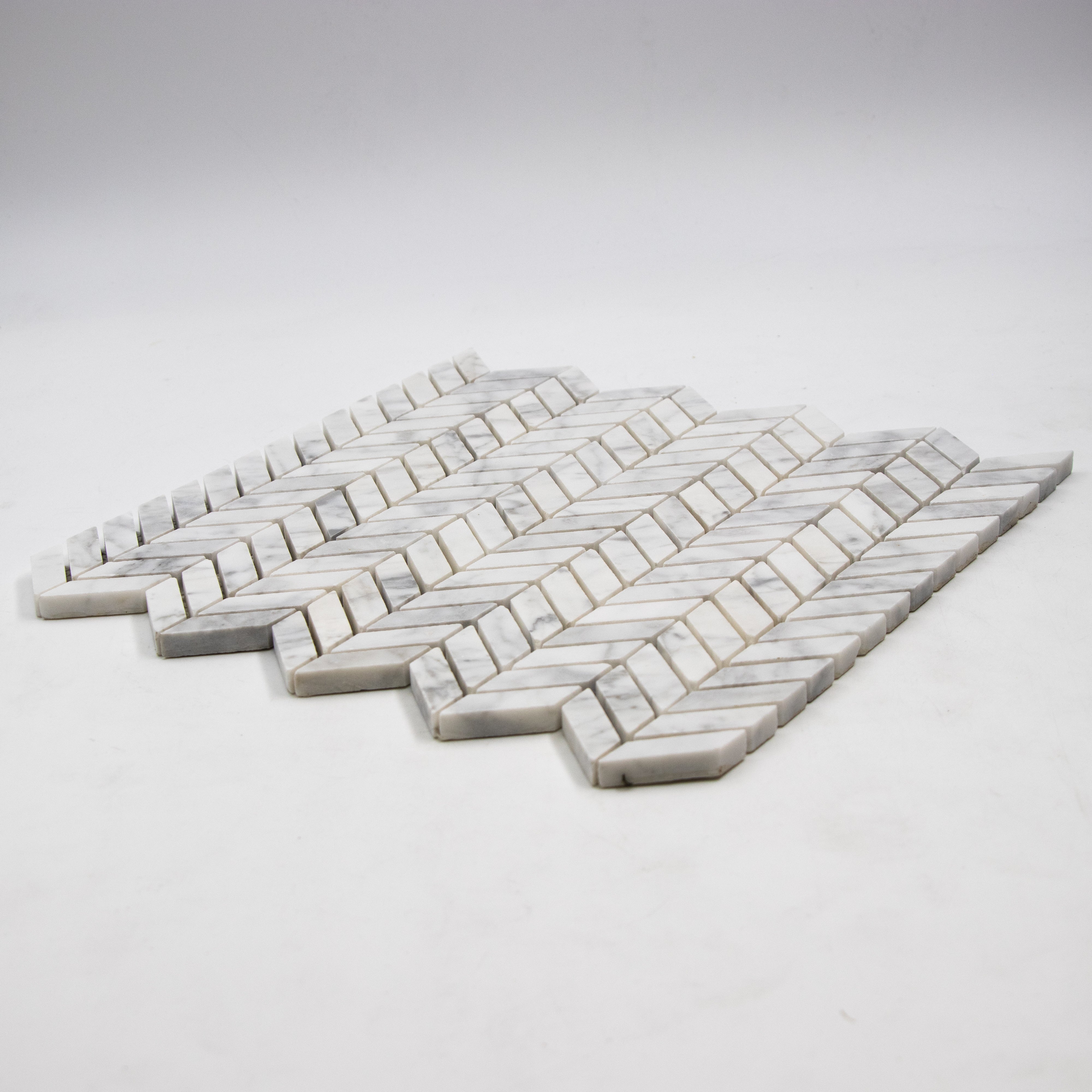 Carrara White Marble Mini Mosaic Tile
