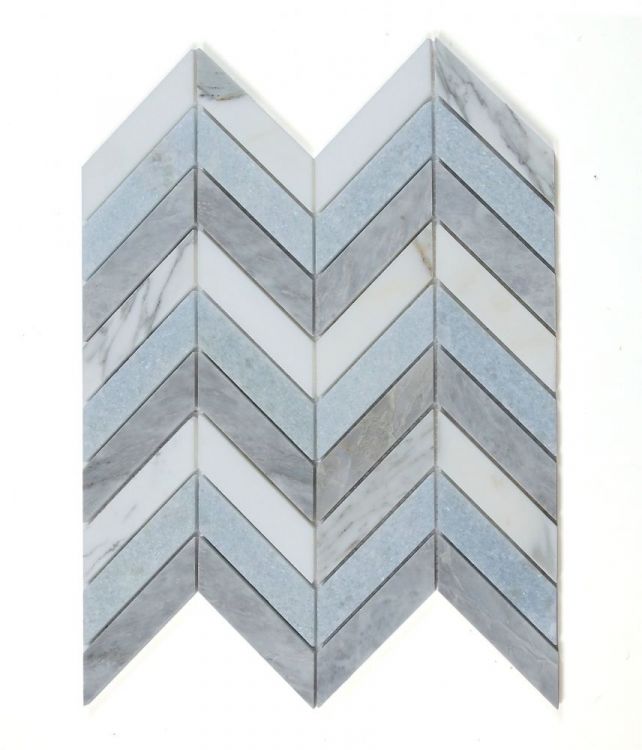 Chevron Livid Mosaic Tiles.