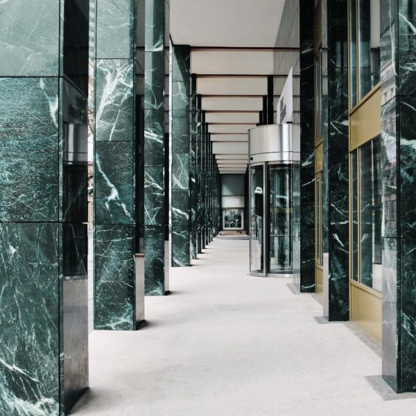 Empress Green marble tile installation