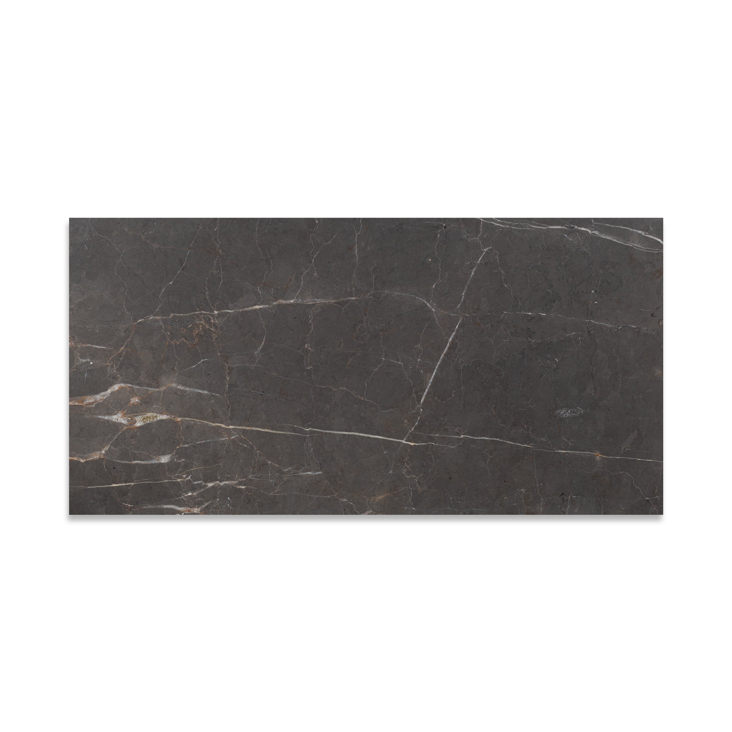 Graphite Polished Marble Tile 12x24