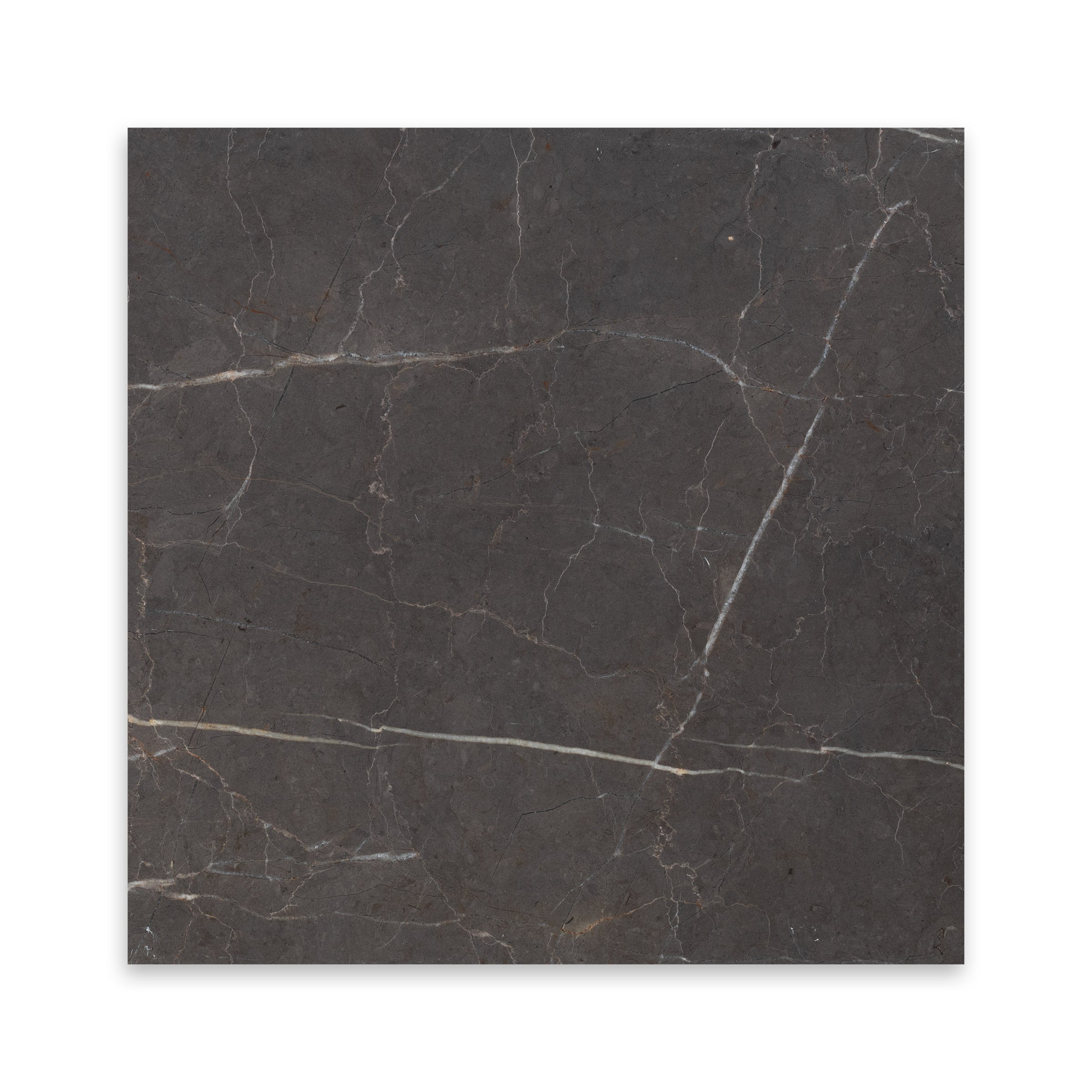 Graphite Polished Marble Tile 18x18