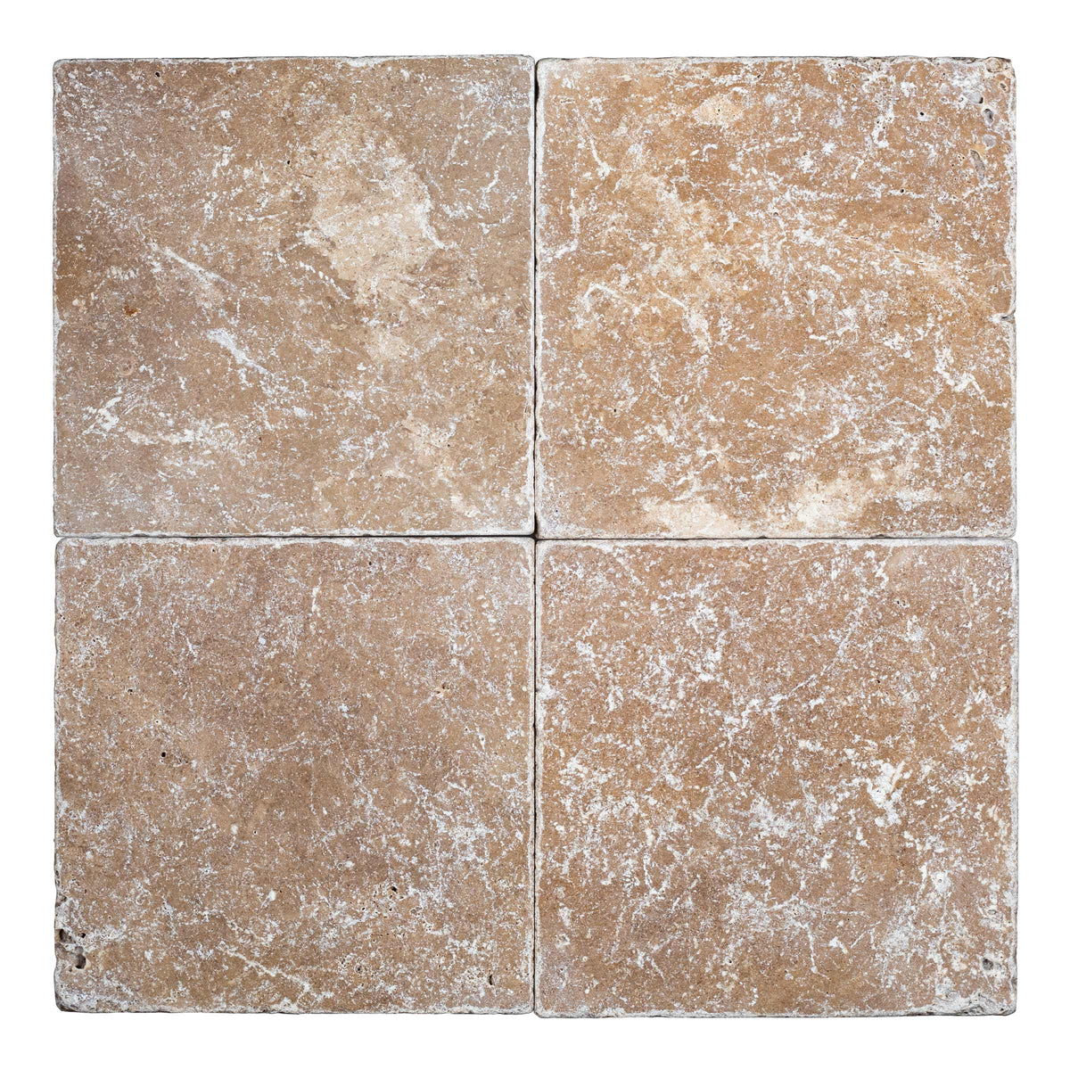 Noce Premium Travertine Tile, 6 x 6, Tumbled