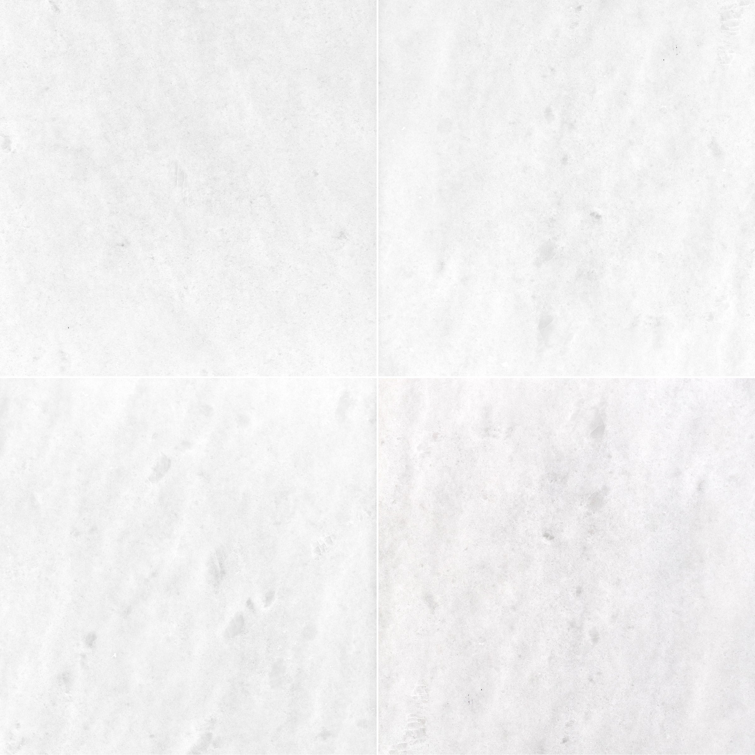 Polar White Polished Marble Tile 24x24