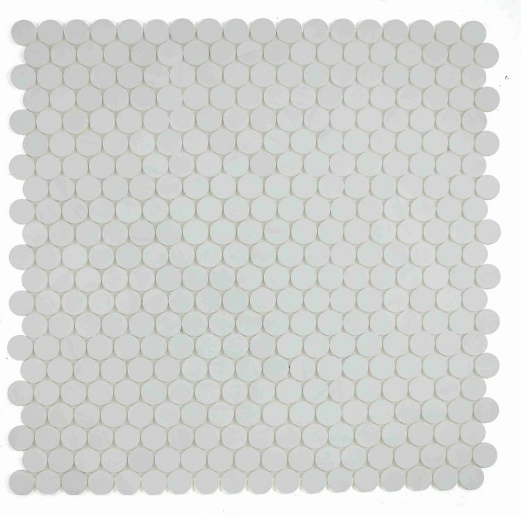 Penny Marble Large Dolomite Honed 2 x 2 11.75 x 12