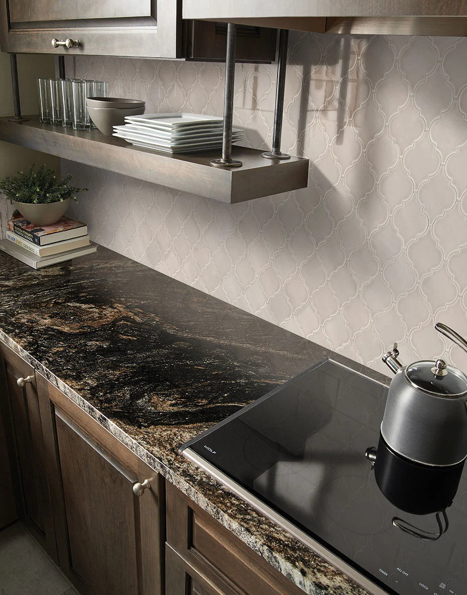 Portico Pearl Arabesque Ceramic Patterned Wall Tiles