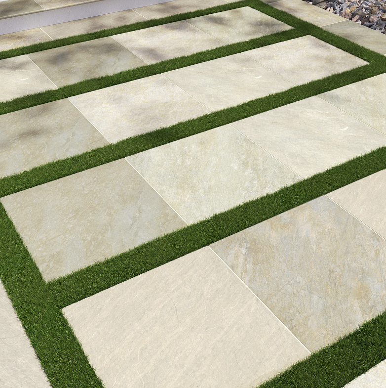 Golden White Arterra Paver 24" x 24" - Sold per box - 2 pcs/box (8 sf/box)