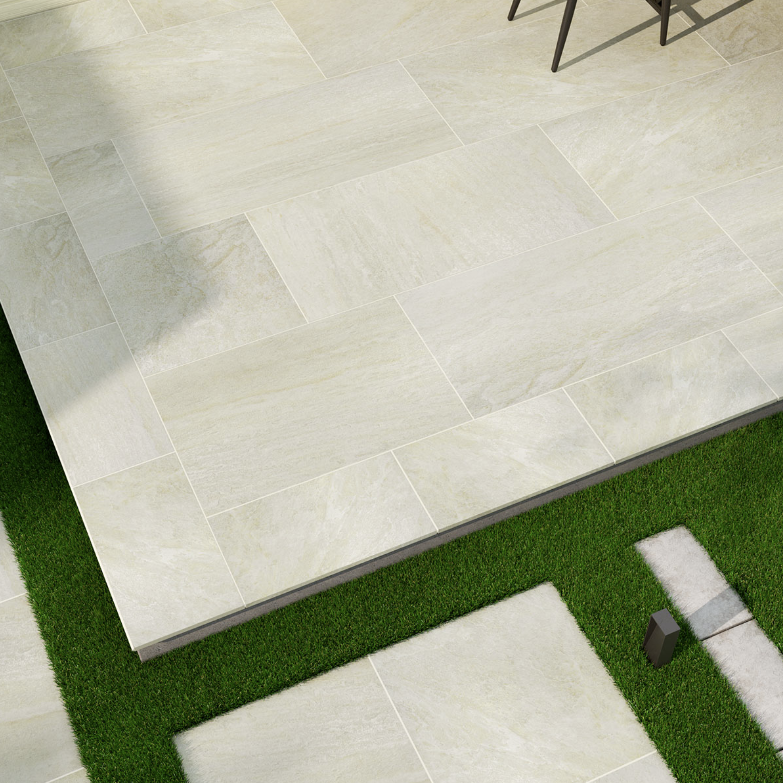 Legions Quartz White Arterra Porcelain Paver – 24" x 48"