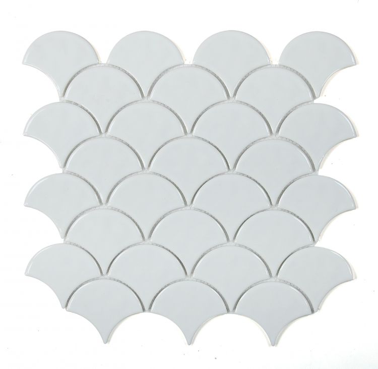 Snowglass Scale Ripple Polished Tiles.