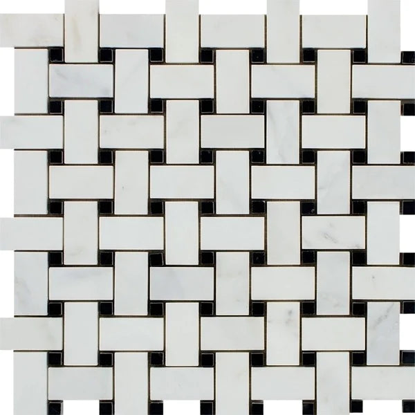 Nesttile Basketweave Mosaic Tiles.