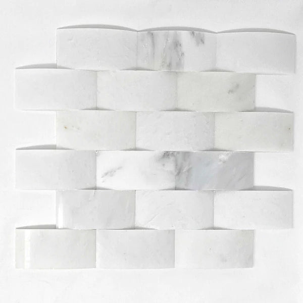 Carrara White Marble.