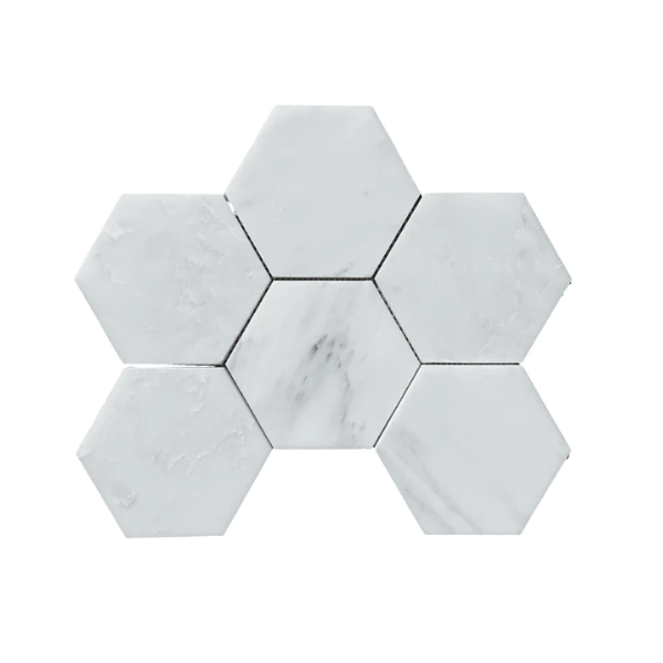 Glacial White Mosaics Elon Tiles.