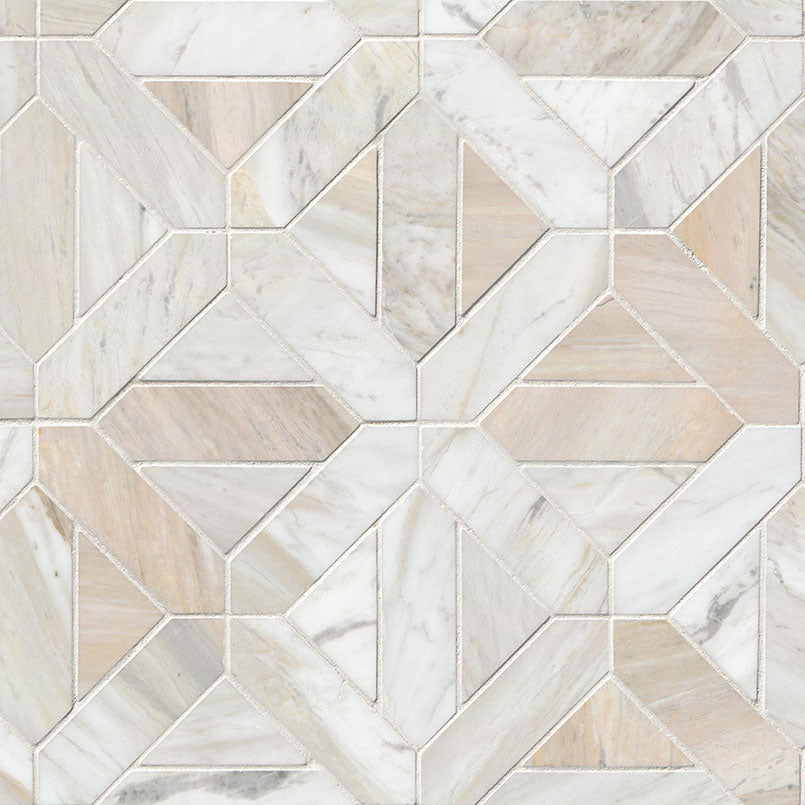 Athena Gold Estrella Tile Athena Gold Geometrica Honed