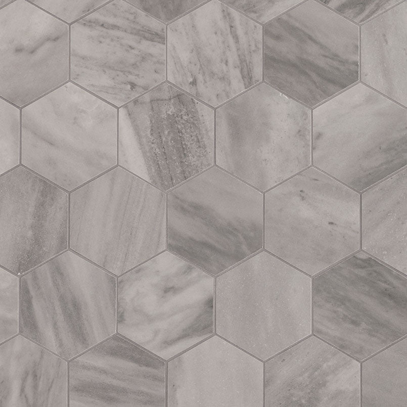 Eden Bardiglio Hex Mosaic Matte 3 x 3