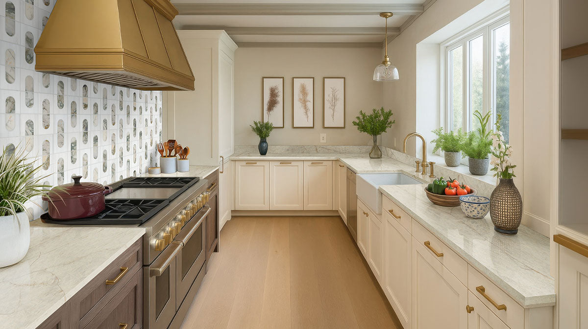 Bianco Dolomite Moderno Polished Mosaic - Mosaicenter