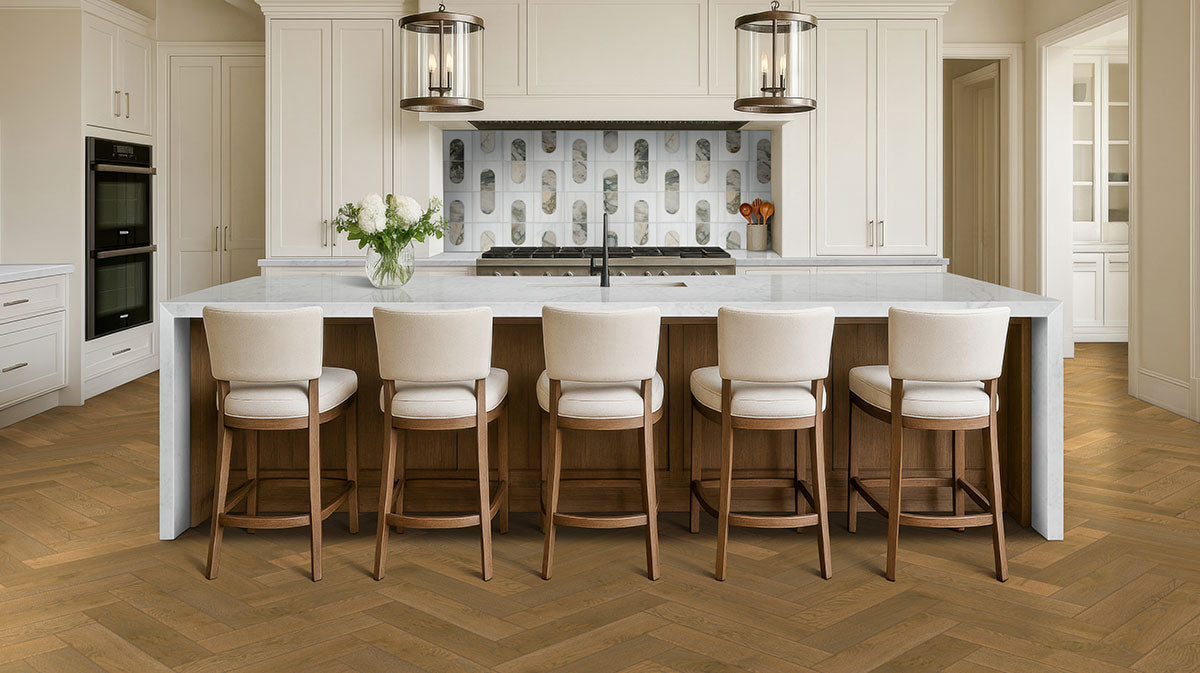 Bianco Dolomite Moderno Polished Mosaic - Mosaicenter