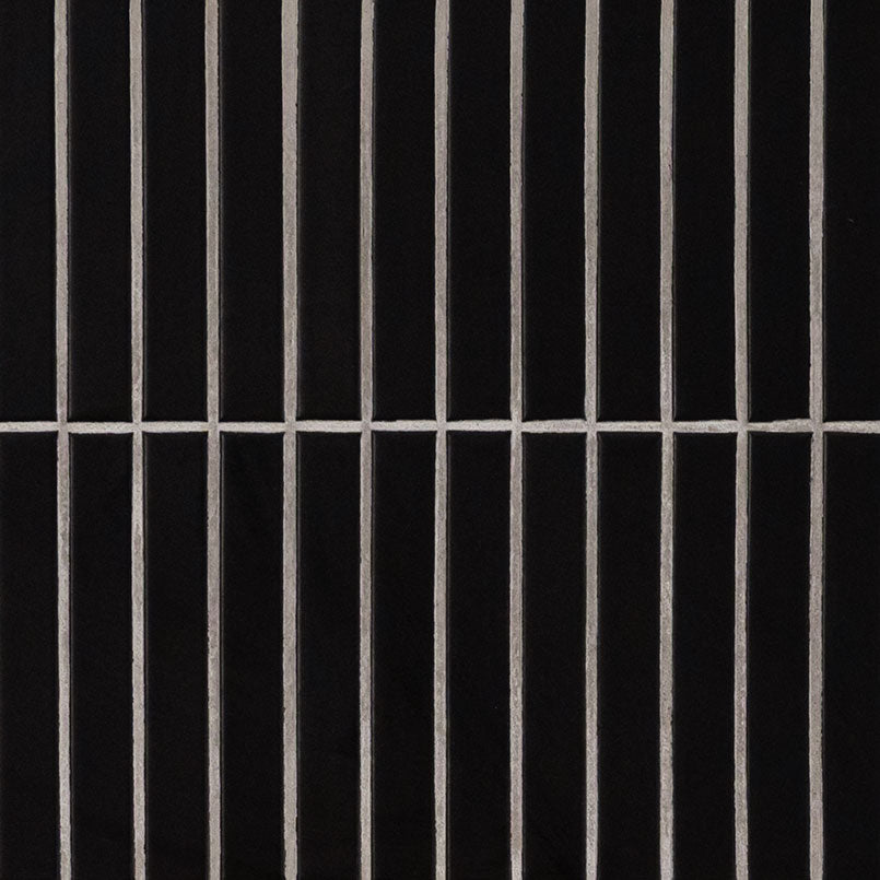 Black Tile 1 x 6 Stack Pattern