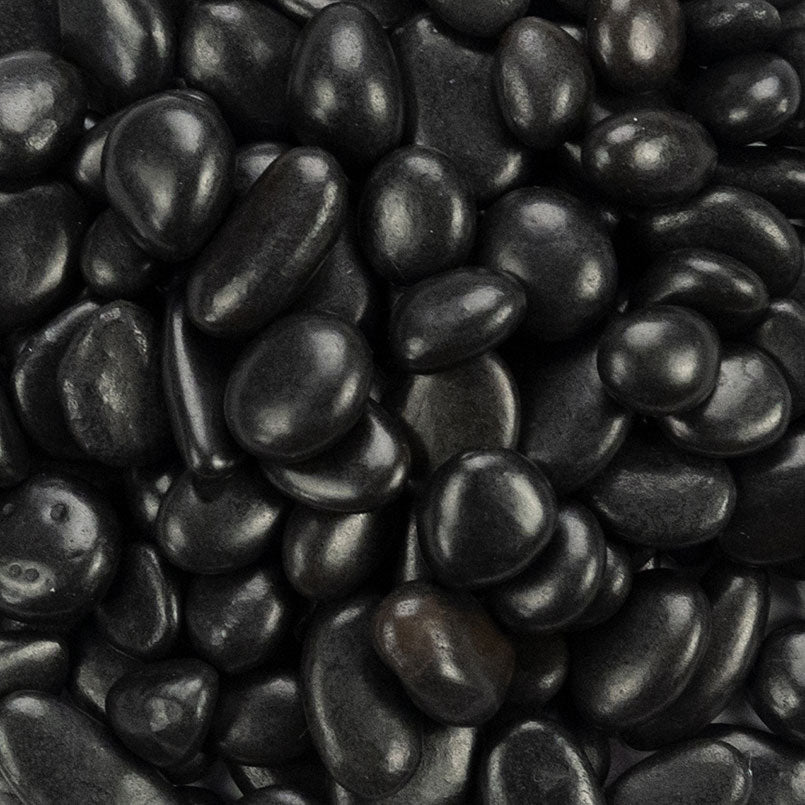 BLACK POLISHED PEBBLES POLISHED Hardscape - Small 0.25 - 0.5 INCH