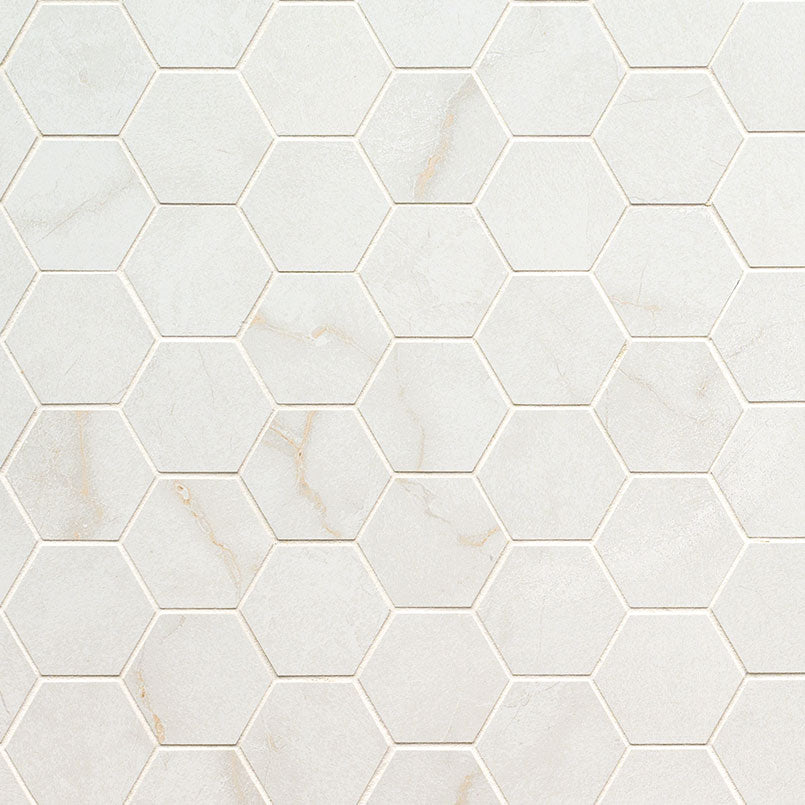 Brighton Gold Hexagon Mosaic 2 x 2 Mosaic
