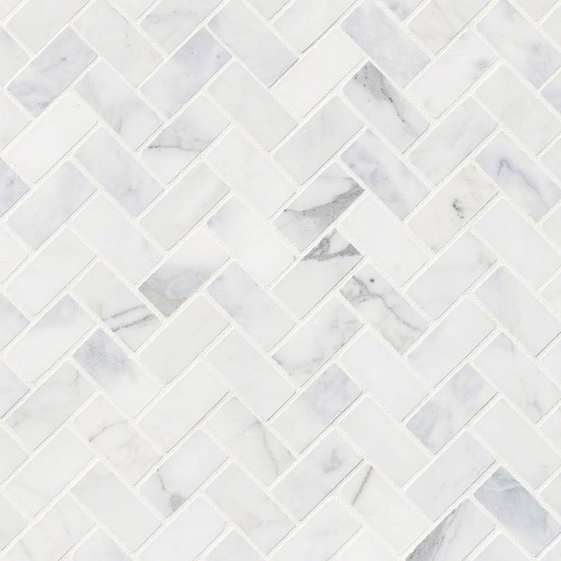 Calacatta Cressa Tile Herringbone