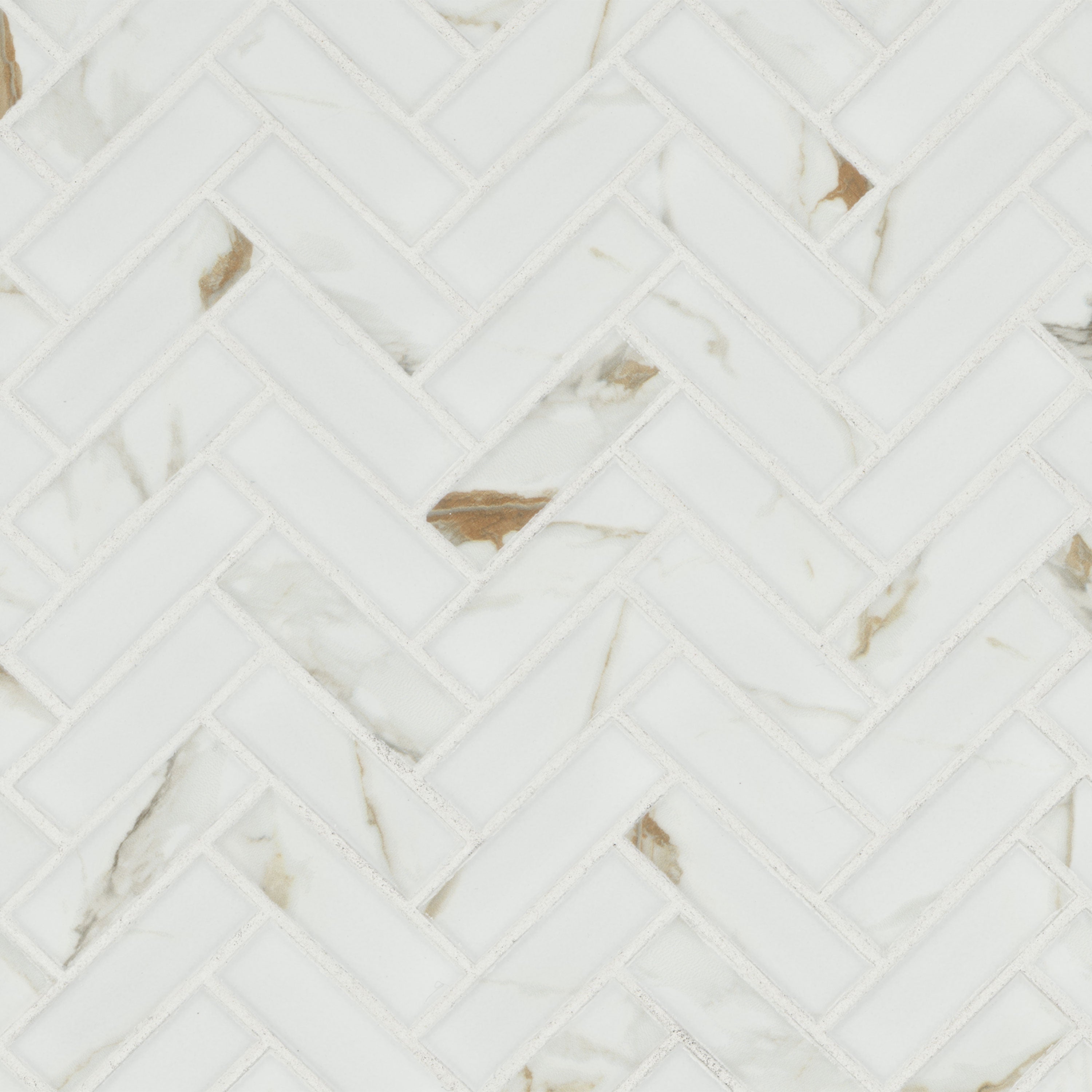 Calacatta Gold Tile 1 x 3 Herringbone