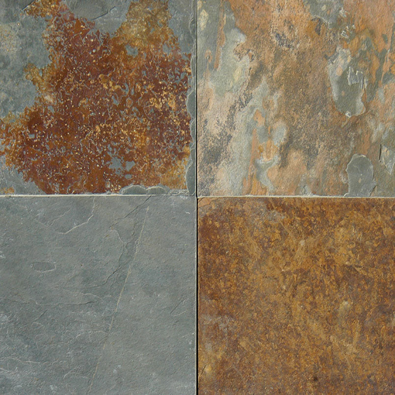 California Gold Gauged Slate Tile 16 x 16