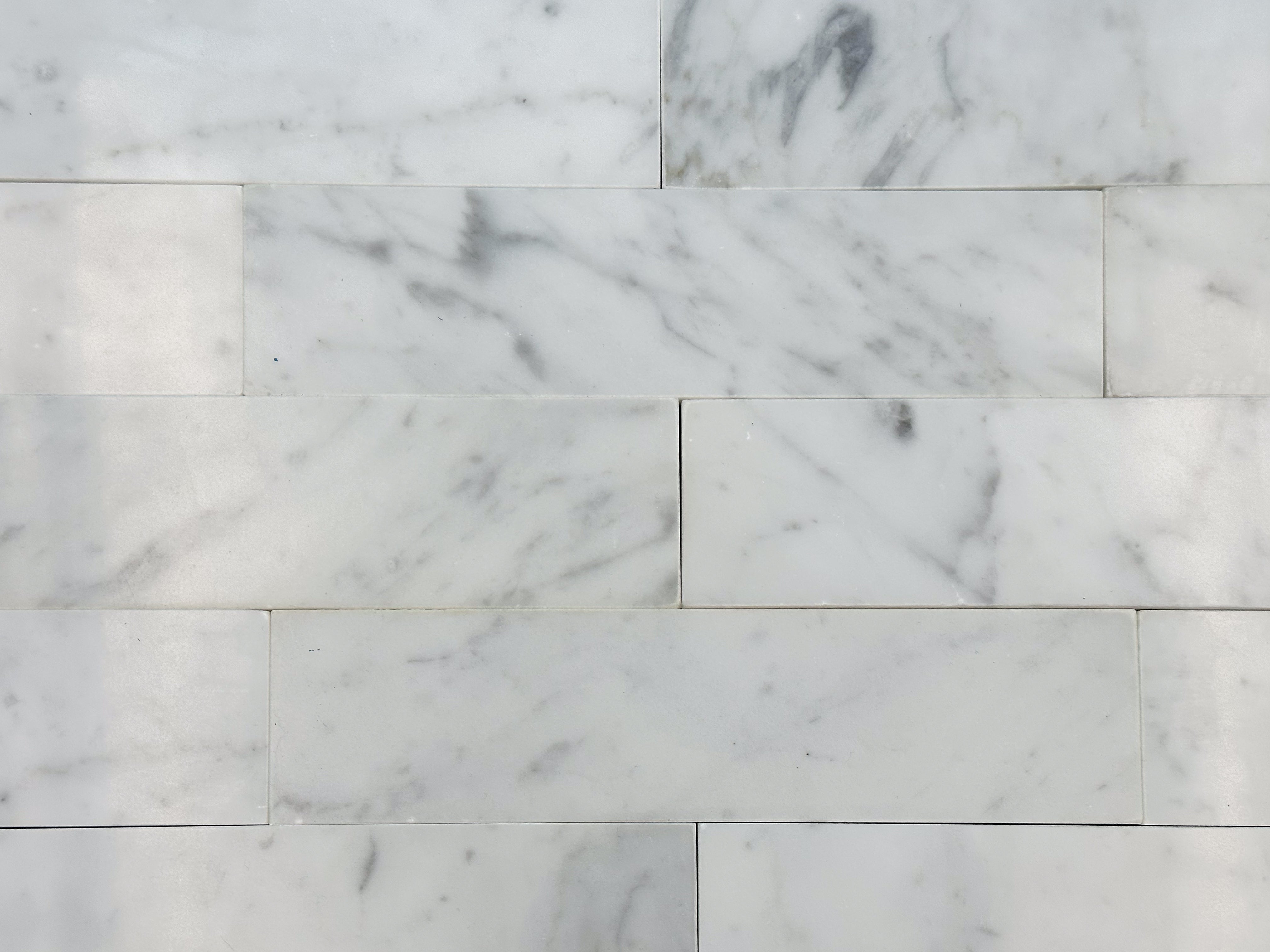 Carrara White 2x8 Tile