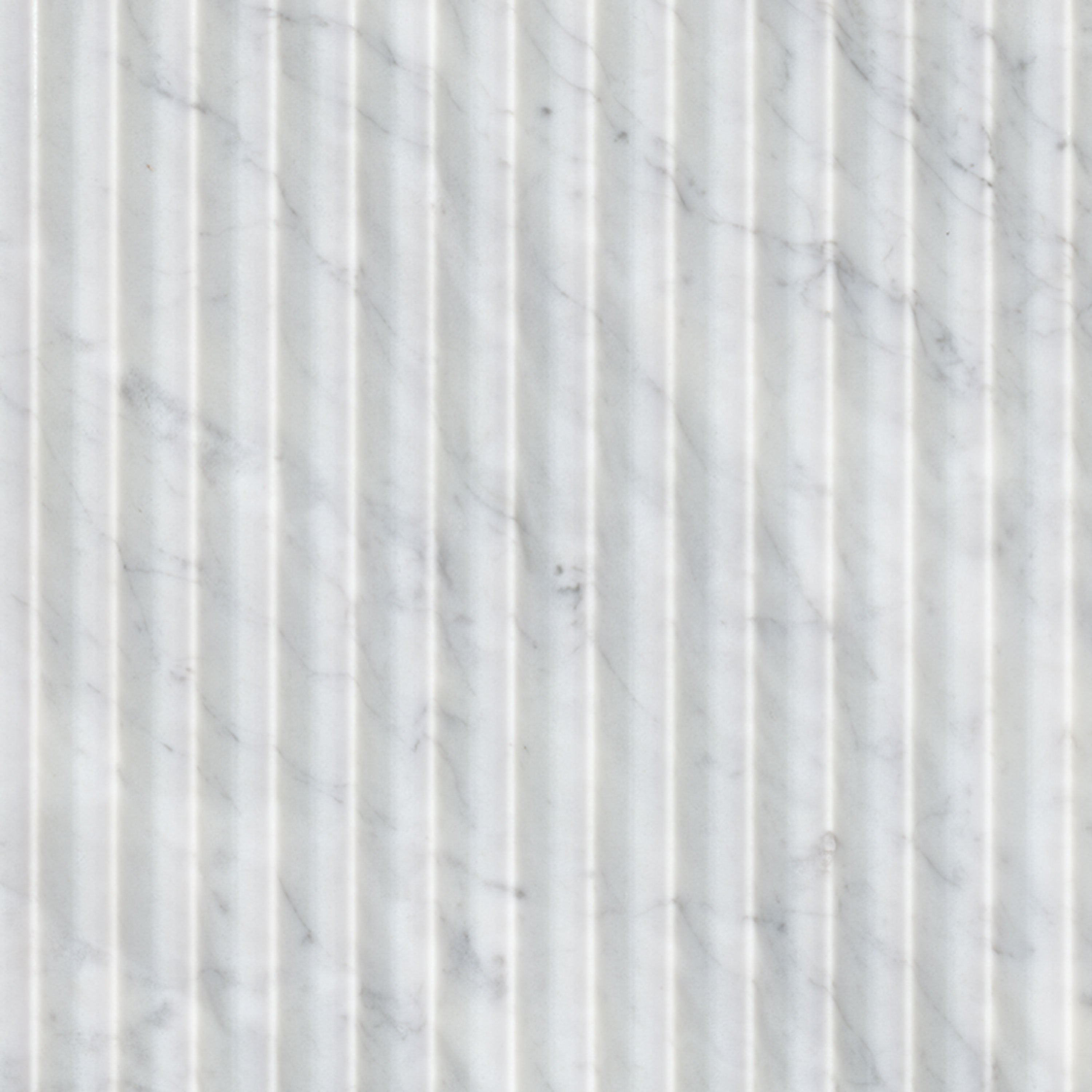 Carrara White Valentino Fluto 12x24 Hon