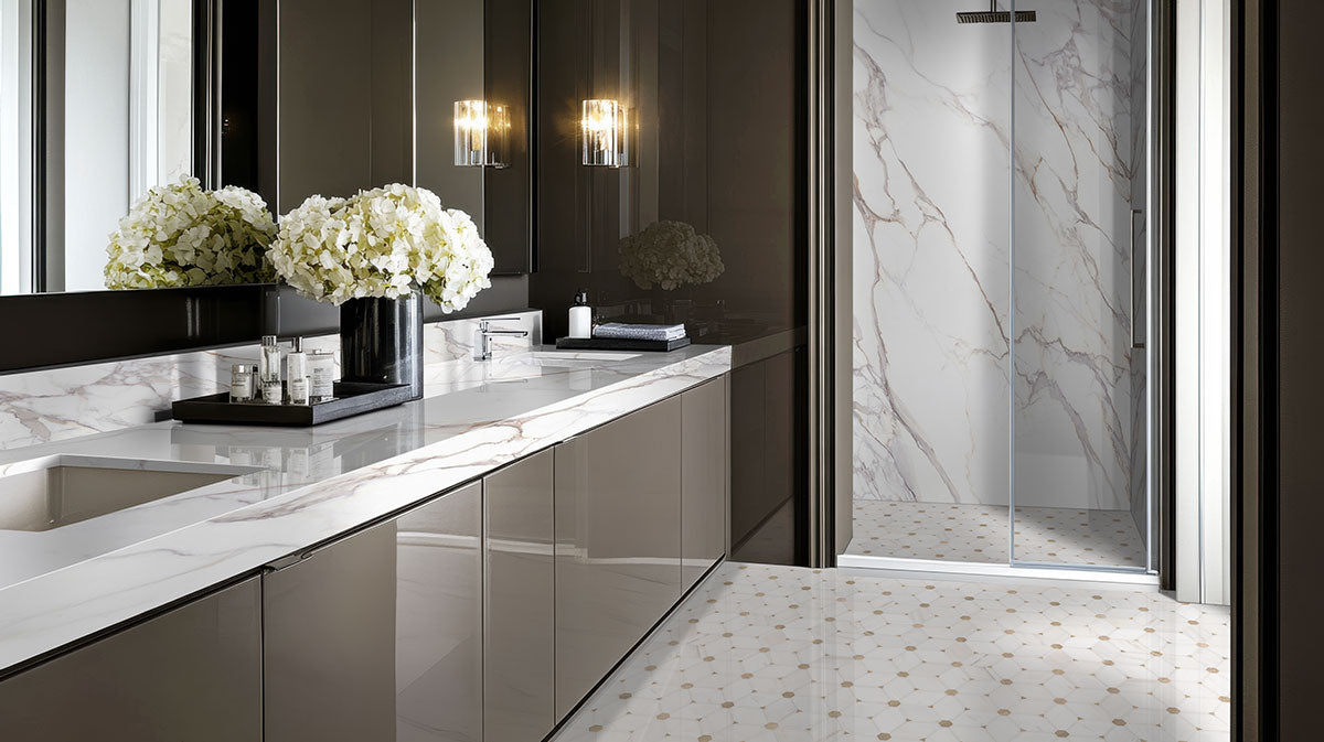 Cecily Pattern Marble Tile - Mosaicenter Backsplash Tile