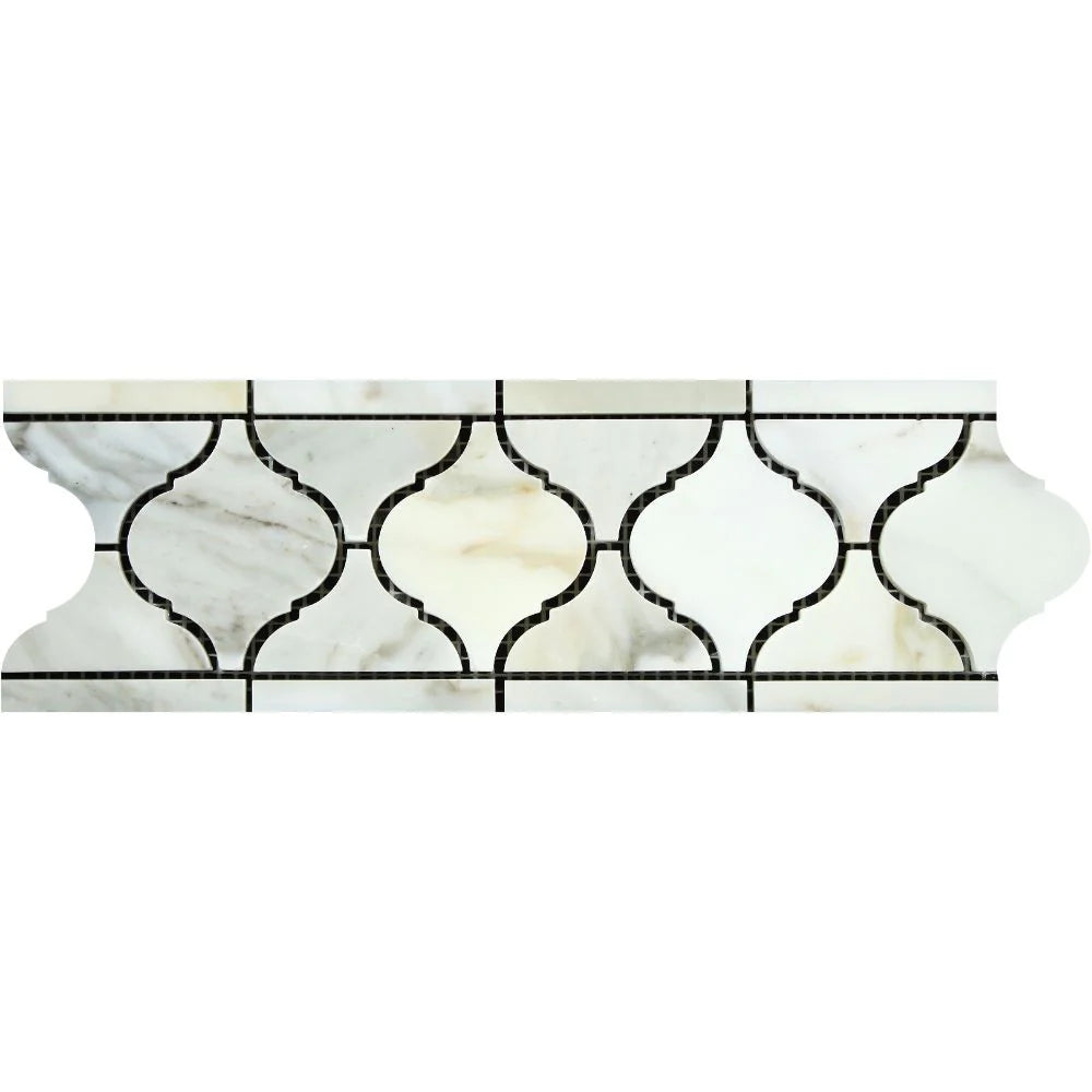 Bianco Carrara Arabesque Belluno Tiles.