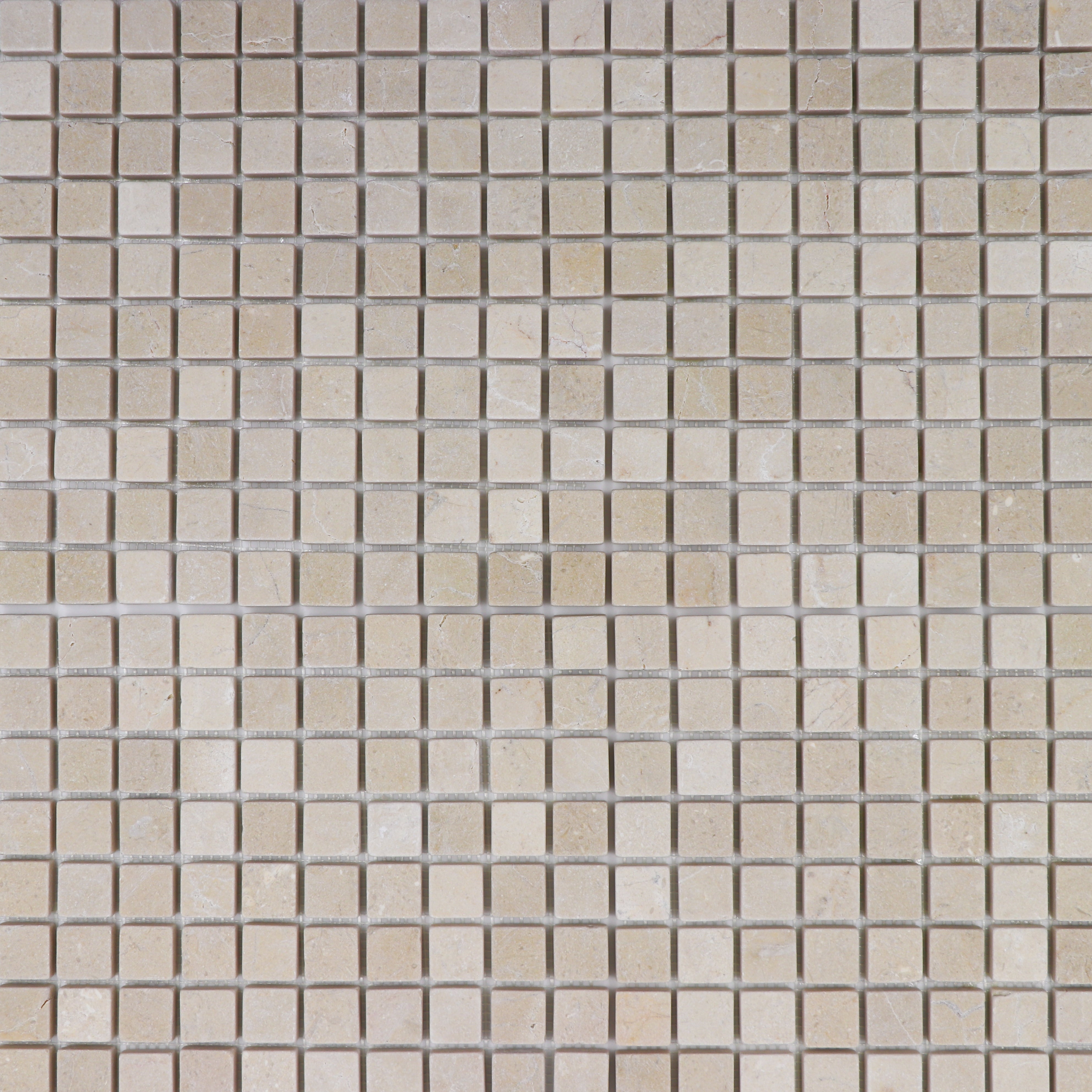 Crema Marfil 1x1 Tumbled Mosaic