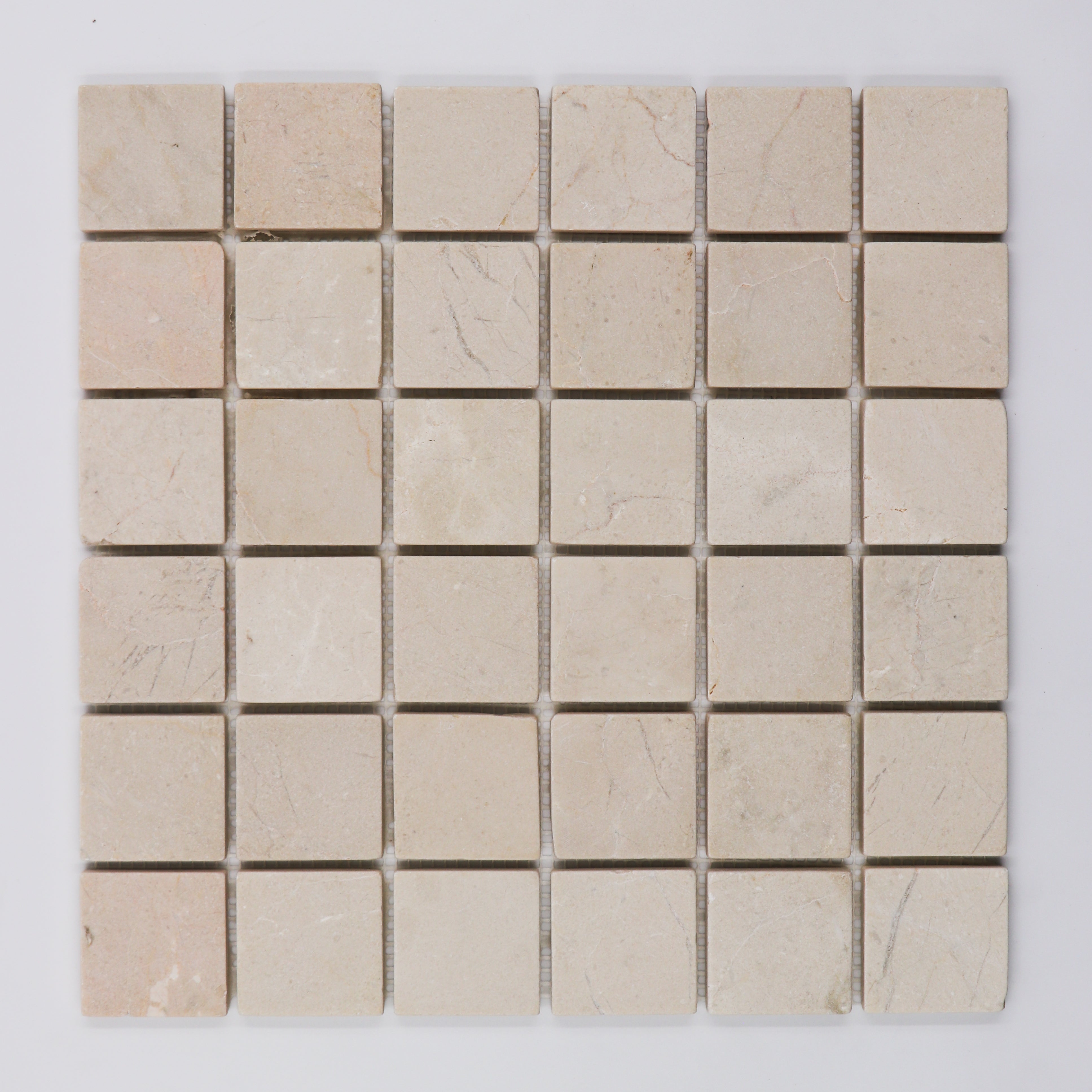 Crema Marfil Marble 1 x 2 and 2 x 2 Mosaic Tile