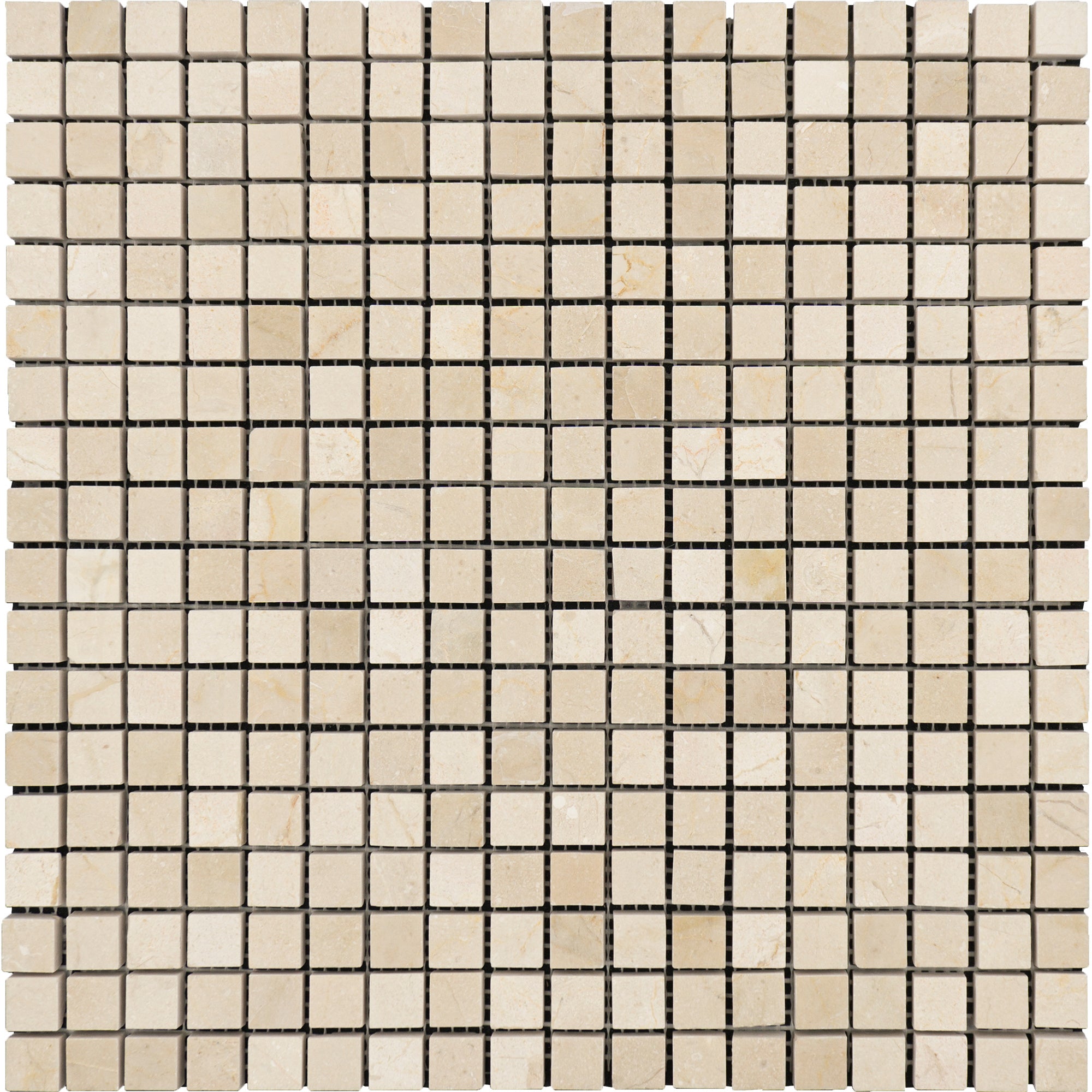 Nesttile Tundra Gray Grid Mosaic Tiles.