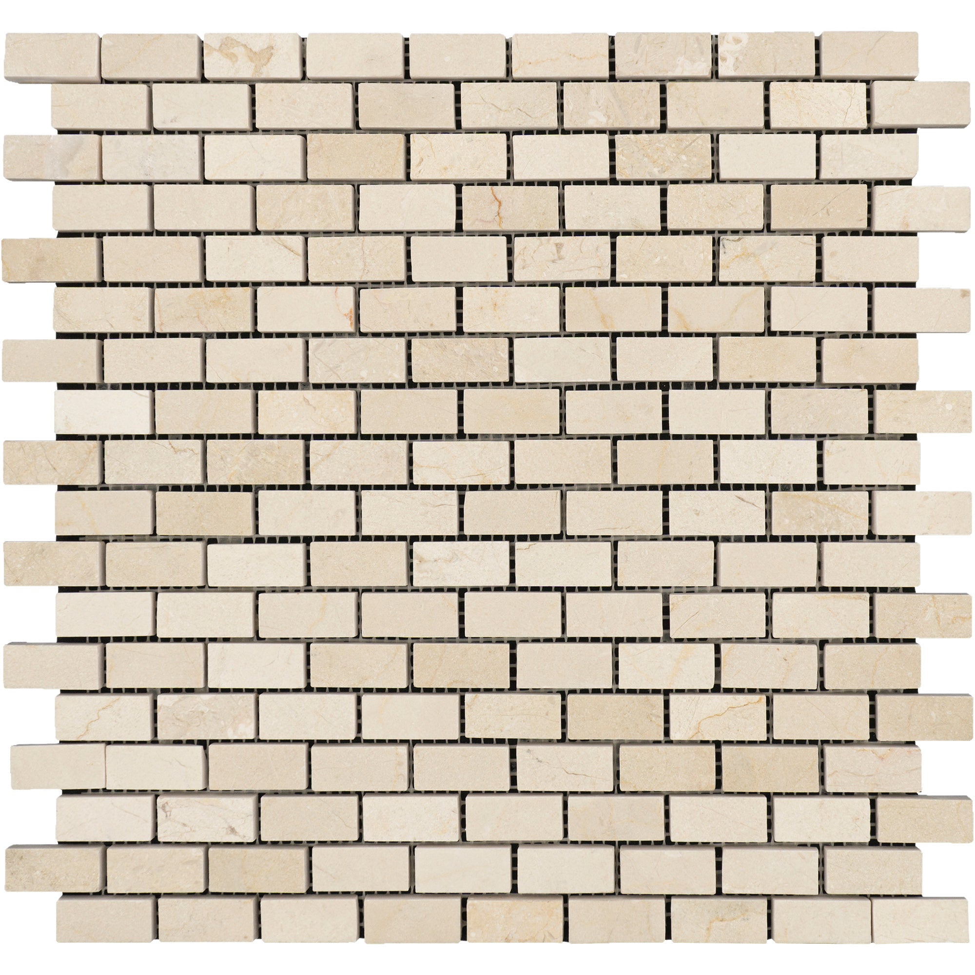 Crema Marfil Marble Baby Brick Tiles.