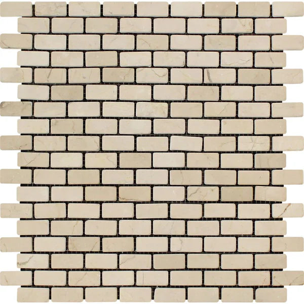 Crema Marfil Marble Mini Mosaic Tile