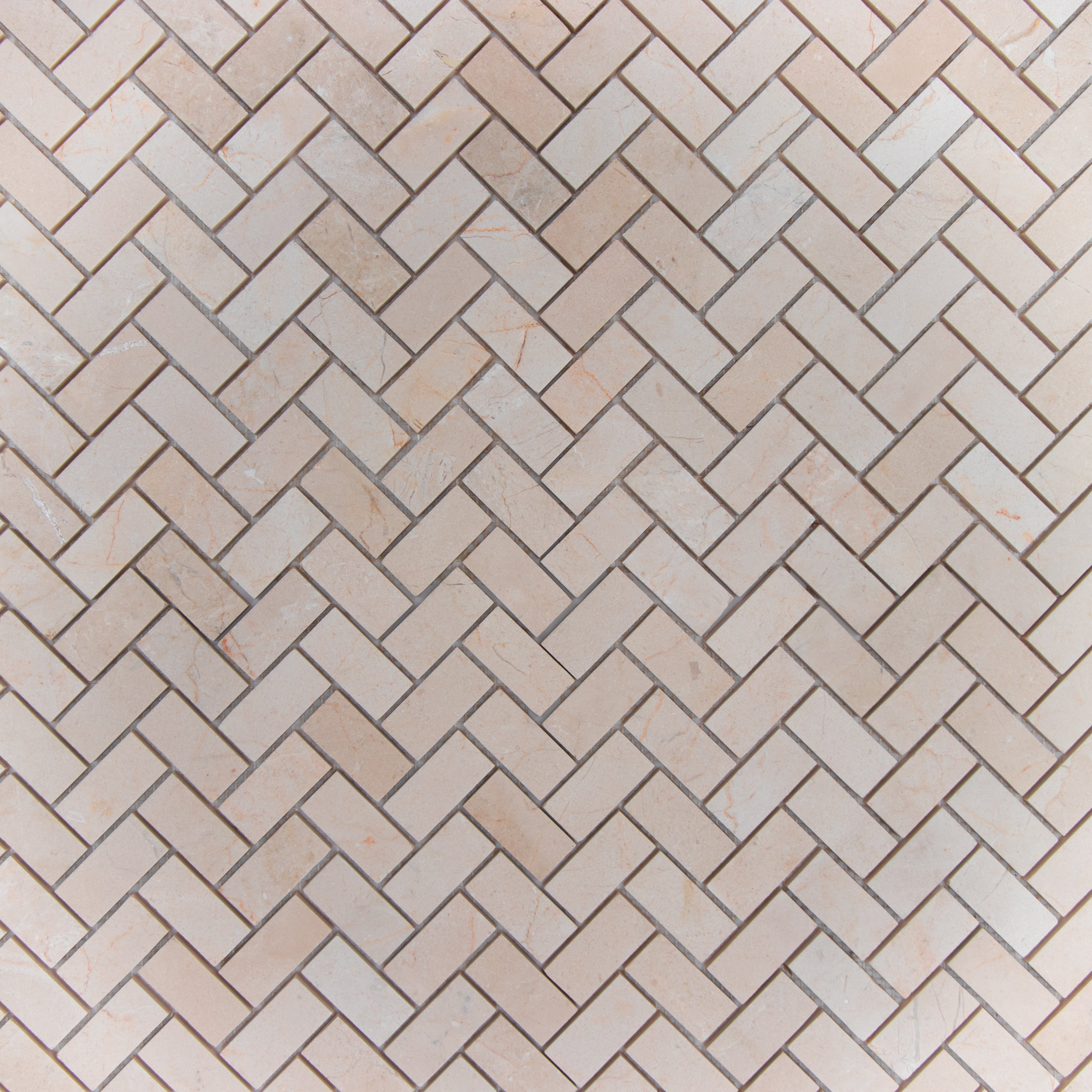 Crema Marfil Herringbone 1x2 Mosaic