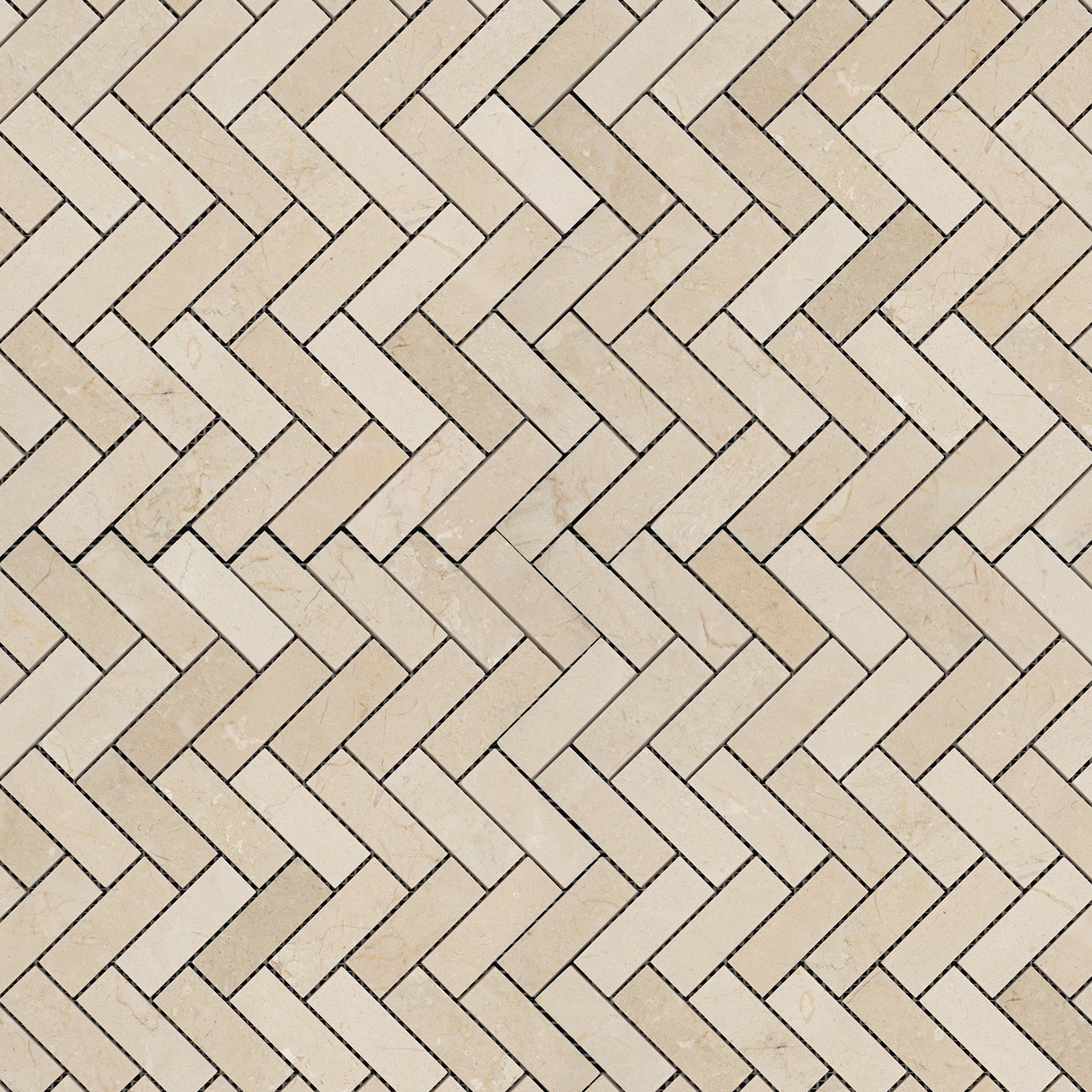 Crema Marfil Herringbone 1x3 Mosaic