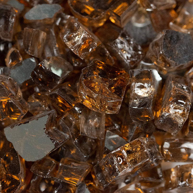 Fire Glass Copper Brown 0.5"10LBSBags