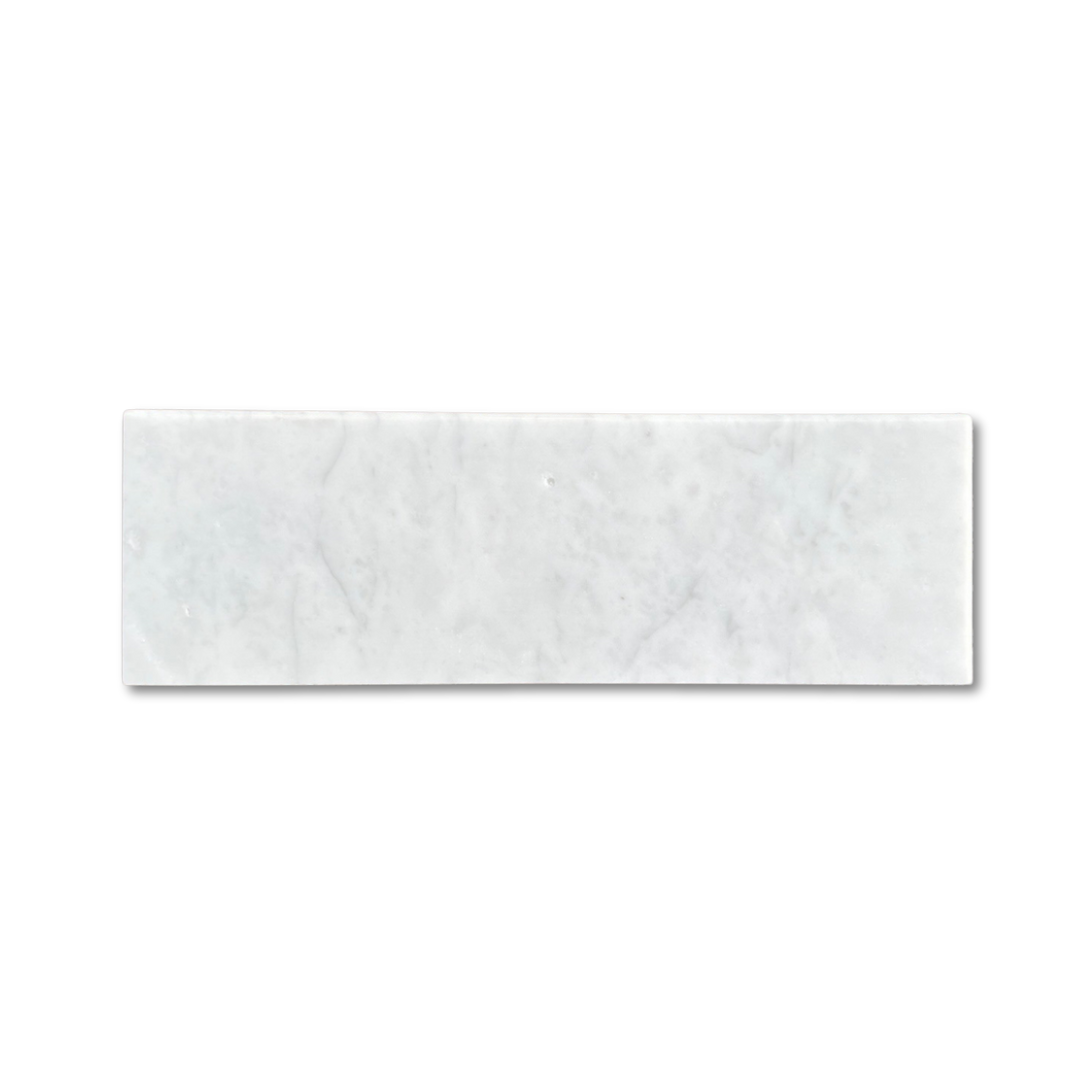 Carrara White Italian (Bianco Carrara) Marble Tile.